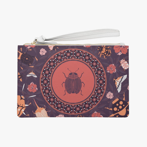 Orange Beetle Bug Wristlet